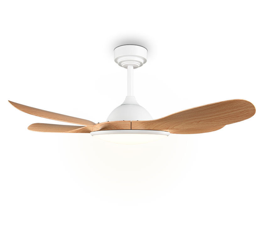 Plafón de techo Trio Flen grande LED madera CCT Ø108cm R69682130
