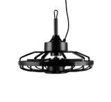 Plafón de techo exterior Trio Oslo LED negro CCT IP44 Ø51cm R69692102