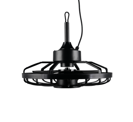 Plafón de techo exterior Trio Oslo LED negro CCT IP44 Ø51cm R69692102
