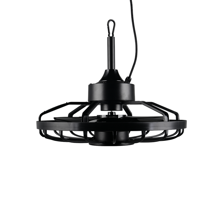 Plafón de techo exterior Trio Oslo LED negro CCT IP44 Ø51cm R69692102