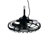 Plafón de techo exterior Trio Oslo LED negro CCT IP44 Ø51cm R69692102