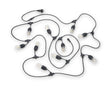 Plafón de techo exterior Trio Chain grande LED negro mate 3000K IP44 6,5m R74771
