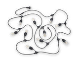 Plafón de techo exterior Trio Chain grande LED negro mate 3000K IP44 6,5m R74771
