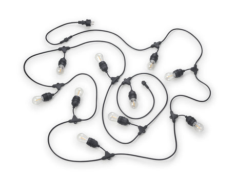 Plafón de techo exterior Trio Chain grande LED negro mate 3000K IP44 6,5m R74771