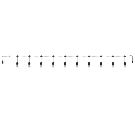 Plafón de techo exterior Trio Chain grande LED negro mate 3000K IP44 6,5m R74771