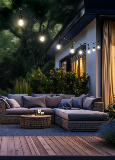 Plafón de techo exterior Trio Chain grande LED negro mate 3000K IP44 6,5m R74771