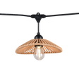 Plafón de techo exterior Trio Chain grande LED negro mate 3000K IP44 6,5m R74771