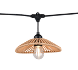 Plafón de techo exterior Trio Chain grande LED negro mate 3000K IP44 6,5m R74771