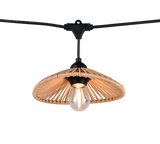 Plafón de techo exterior Trio Chain grande LED negro mate 3000K IP44 6,5m R74771