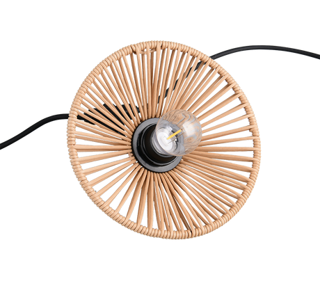 Plafón de techo exterior Trio Chain grande LED negro mate 3000K IP44 6,5m R74771