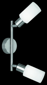 Foco Trio Mars LED níquel mate 2700K 25cm R80012007