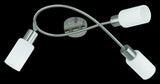 Foco Trio Mars LED níquel mate 2700K 45cm R80013907