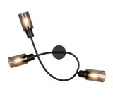 Foco Trio Mars LED negro mate 2700K 45cm R80013932