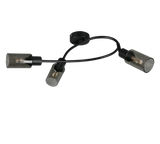 Foco Trio Mars LED negro mate 2700K 45cm R80013932