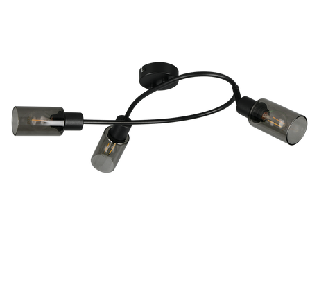 Foco Trio Mars LED negro mate 2700K 45cm R80013932