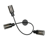 Foco Trio Mars LED negro mate 2700K 45cm R80013932