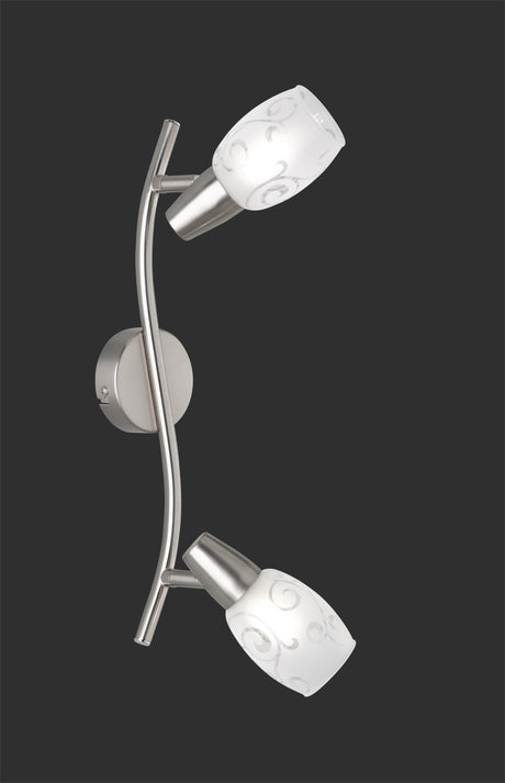 Foco Trio Colmar LED níquel mate 3000K 39cm R80022007