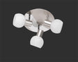 Foco Trio Antibes LED níquel mate 3000K Ø22cm R80173007