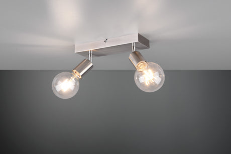 Foco Trio Vannes LED níquel mate 2700K 26cm R80182007