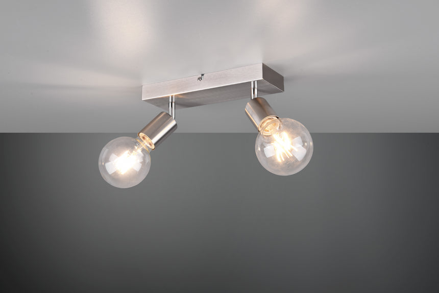 Foco Trio Vannes LED níquel mate 2700K 26cm R80182007