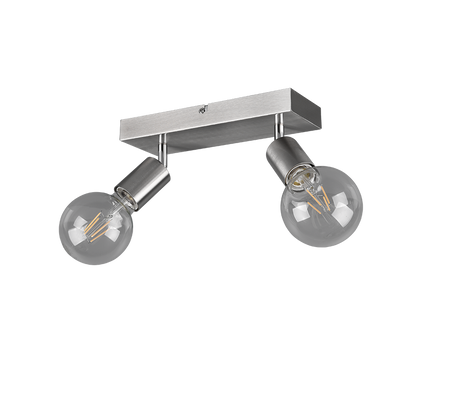 Foco Trio Vannes LED níquel mate 2700K 26cm R80182007