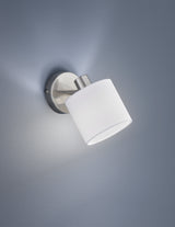 Foco Trio Tommy LED níquel mate 3000K 12cm R80331001