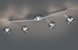 Foco Trio Brest LED cromo 3000K 85cm R80594006