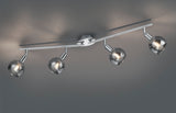 Foco Trio Brest LED cromo 3000K 85cm R80594006