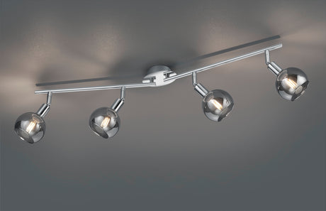 Foco Trio Brest LED cromo 3000K 85cm R80594006