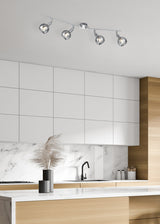 Foco Trio Brest LED cromo 3000K 85cm R80594006