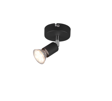 Foco Trio Paris LED negro mate 3000K Ø8cm R80911032