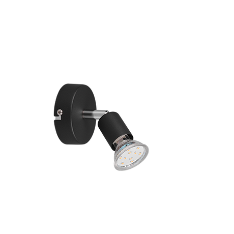 Foco Trio Paris LED negro mate 3000K Ø8cm R80911032