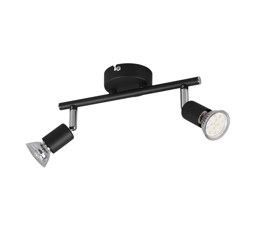 Foco Trio Paris LED negro mate 3000K 25,5cm R80912032
