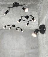 Foco Trio Paris 2 luces negro mate — ref. R80912032 (3)