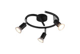 Trio Paris Foco de metal estera negra R80913932