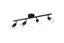 Foco Trio Paris 4 luces 50cm negro mate — ref. R80914032 (1)