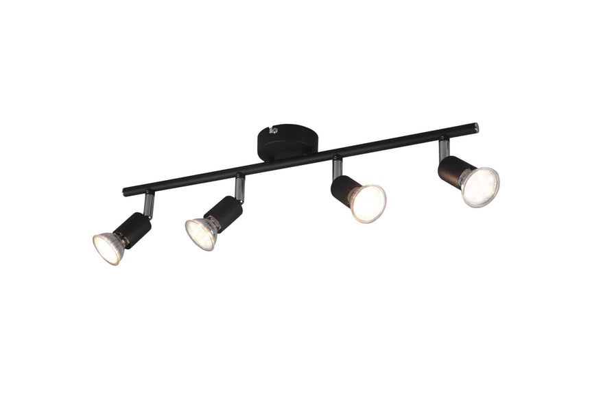 Foco Trio Paris 4 luces 50cm negro mate — ref. R80914032 (1)