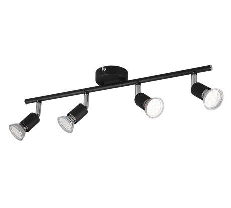 Foco Trio Paris 4 luces 50cm negro mate — ref. R80914032 (2)