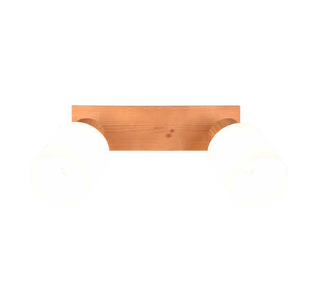 Foco Trio Assam 2 luces madera natural R81112030