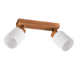 Foco Trio Assam 2 luces madera natural R81112030
