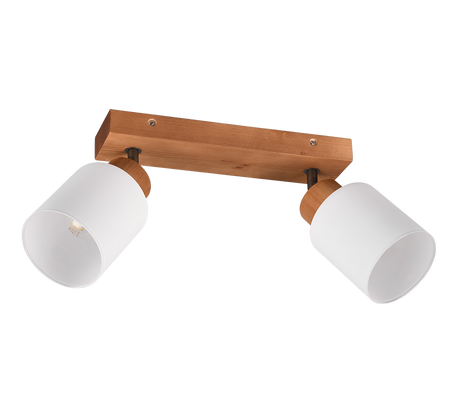 Foco Trio Assam 2 luces madera natural R81112030