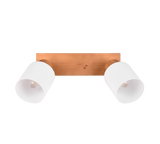 Foco Trio Assam 2 luces madera natural R81112030