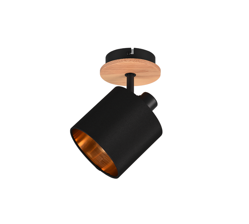 Foco Trio Tommy LED madera 2700K 12cm R81331030