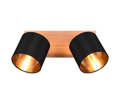 Foco Trio Tommy LED madera 2700K 30cm R81332030