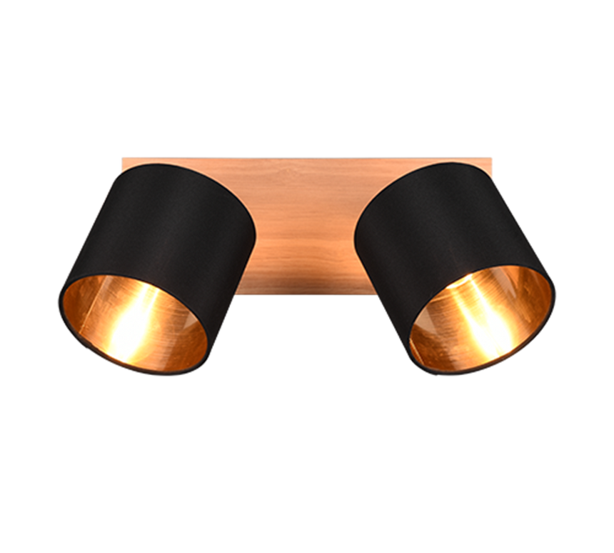 Foco Trio Tommy LED madera 2700K 30cm R81332030