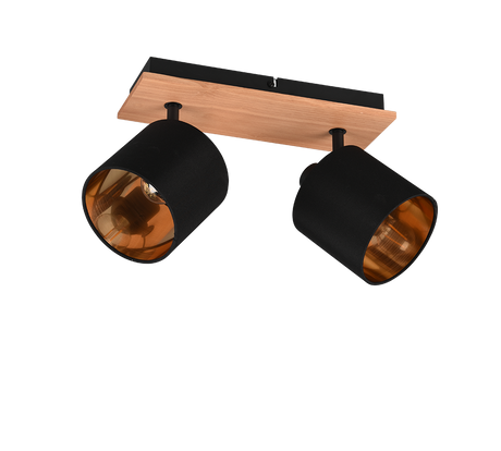 Foco Trio Tommy LED madera 2700K 30cm R81332030