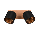 Foco Trio Tommy LED madera 2700K 30cm R81332030