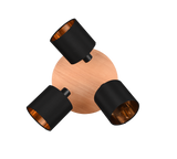 Foco Trio Tommy LED madera 2700K Ø46,5cm R81333930