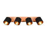 Foco Trio Tommy LED madera 2700K 72cm R81334030