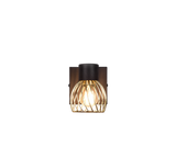 Foco Trio Ardon LED negro y dorado 3000K Ø9cm R81381080